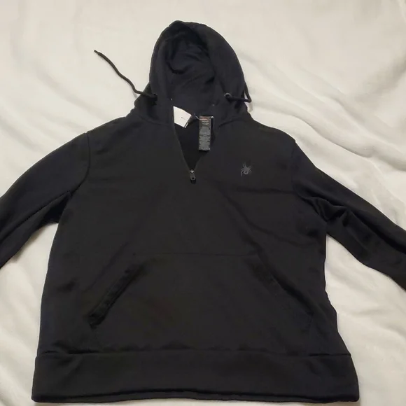 Spyder Men's Black Zip-Up Sweater - Picture 1 of 6
